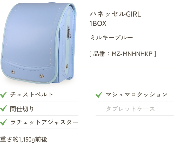ハネッセルGIRL 1BOX