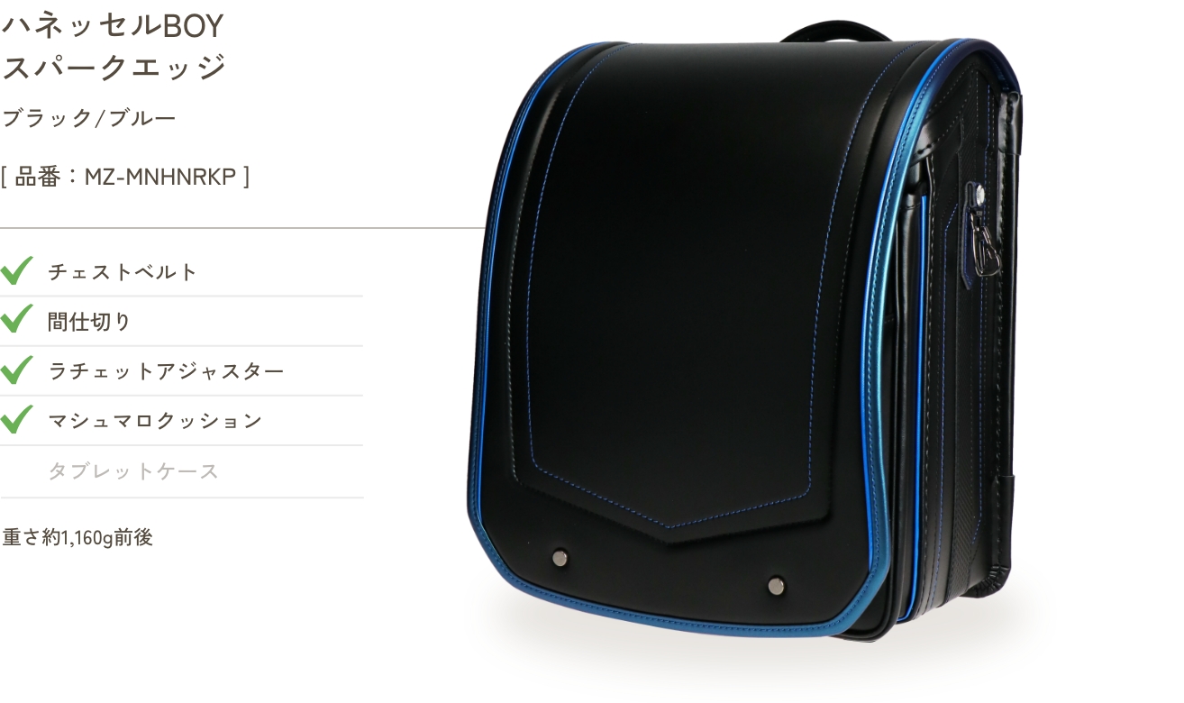 ハネッセルBOY スパークエッジ