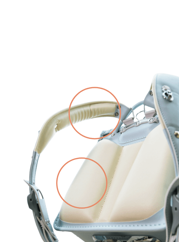 肩と背中をがっちりサポート