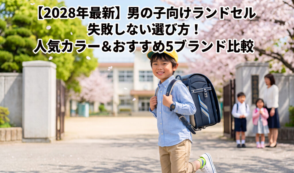 【2028年最新】男の子向けランドセル失敗しない選び方！人気カラー＆おすすめ5ブランド比較